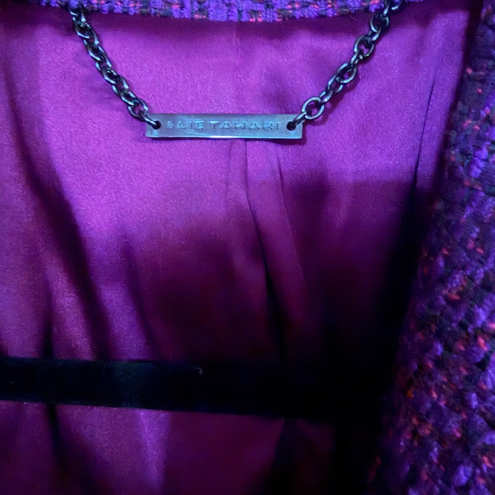 Elie Tahari Rich Purple Women's Blazer - Picture 4 of 5